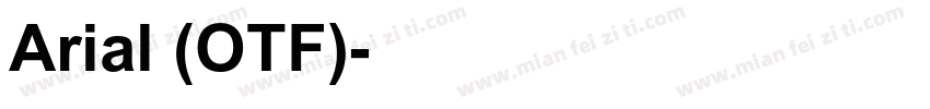 Arial (OTF)字体转换